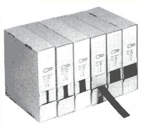 Schrumpfschlauch in Abrollboxen