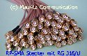 RP-SMA-Stecker - vergoldet